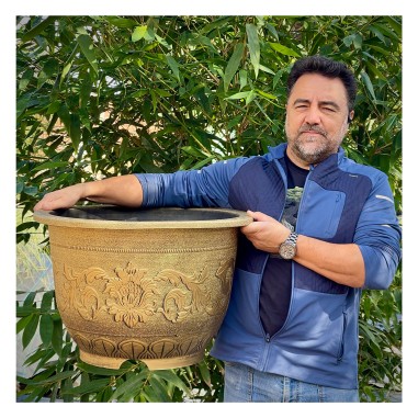 Maceta grande de resina 60cm